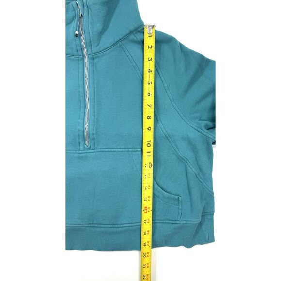 Lululemon Womens Scuba Sweatshirt Oversized Funnel Neck 1/2 Zip Cropped M/L - Picture 13 of 13